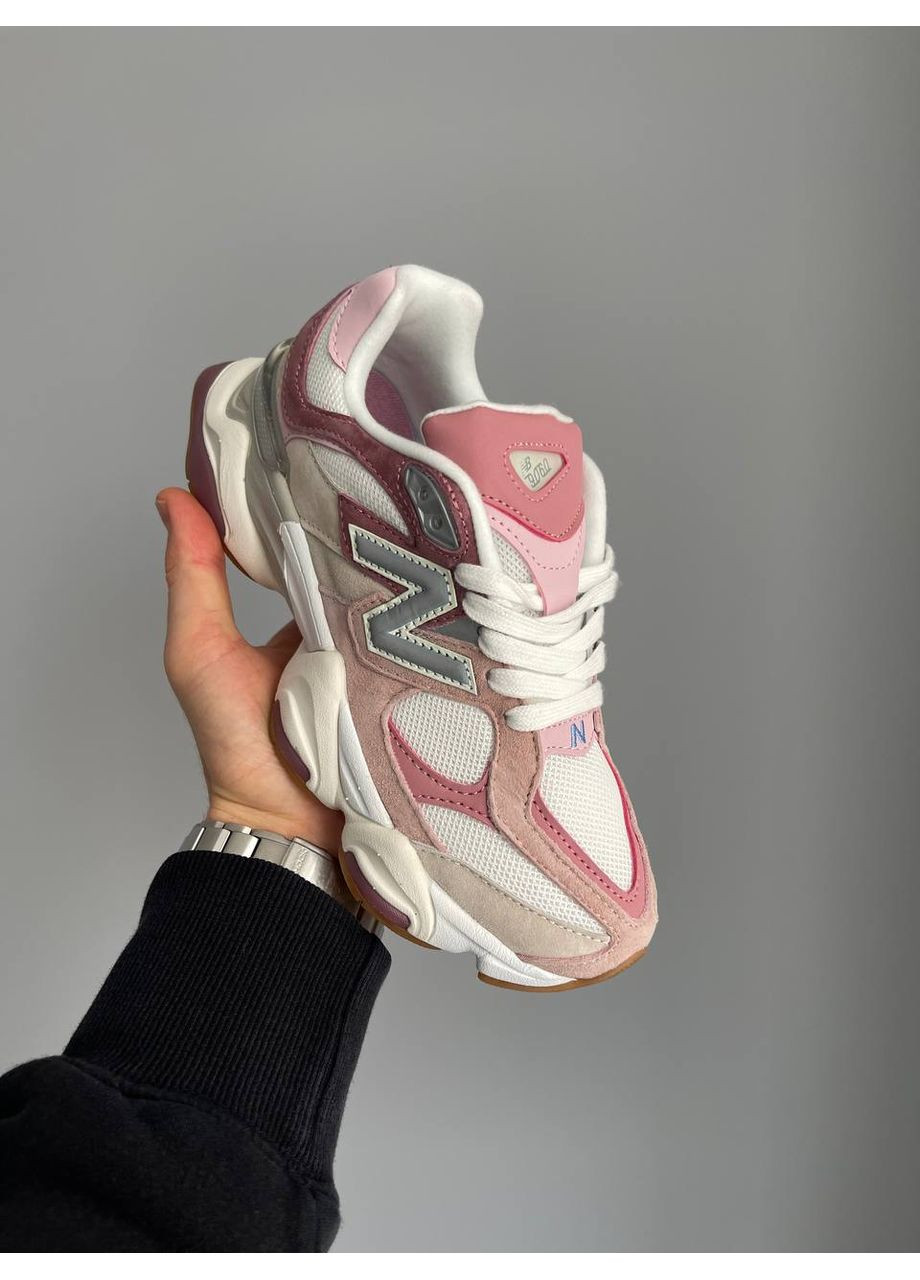 Розовые демисезонные кроссовки мужские и женские new balance 9060 pink beige | нью беланс 9060 розовые No Brand