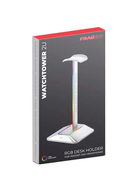 Подставка для наушников Watchtower 2U RGB Silver (FGLHH22WTWTR2URGB) FragOn (324021419)
