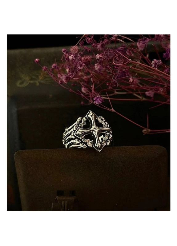 Мужское кольцо печать с древним крестом из костей винтажное кольцо размер 20 Fashion Jewelry (294611996)