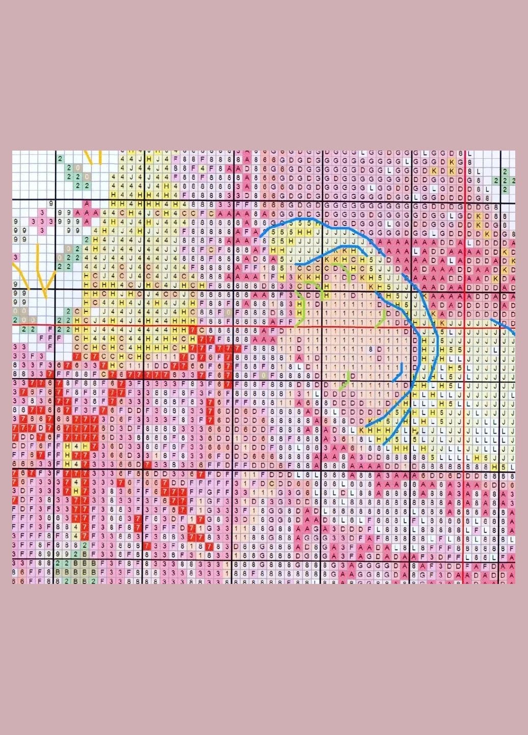 Набор для вышивания по нанесённой на канву схеме "The baby in the cradle". AIDA 14CT printed 27*21 см Joy Sunday (313613223)