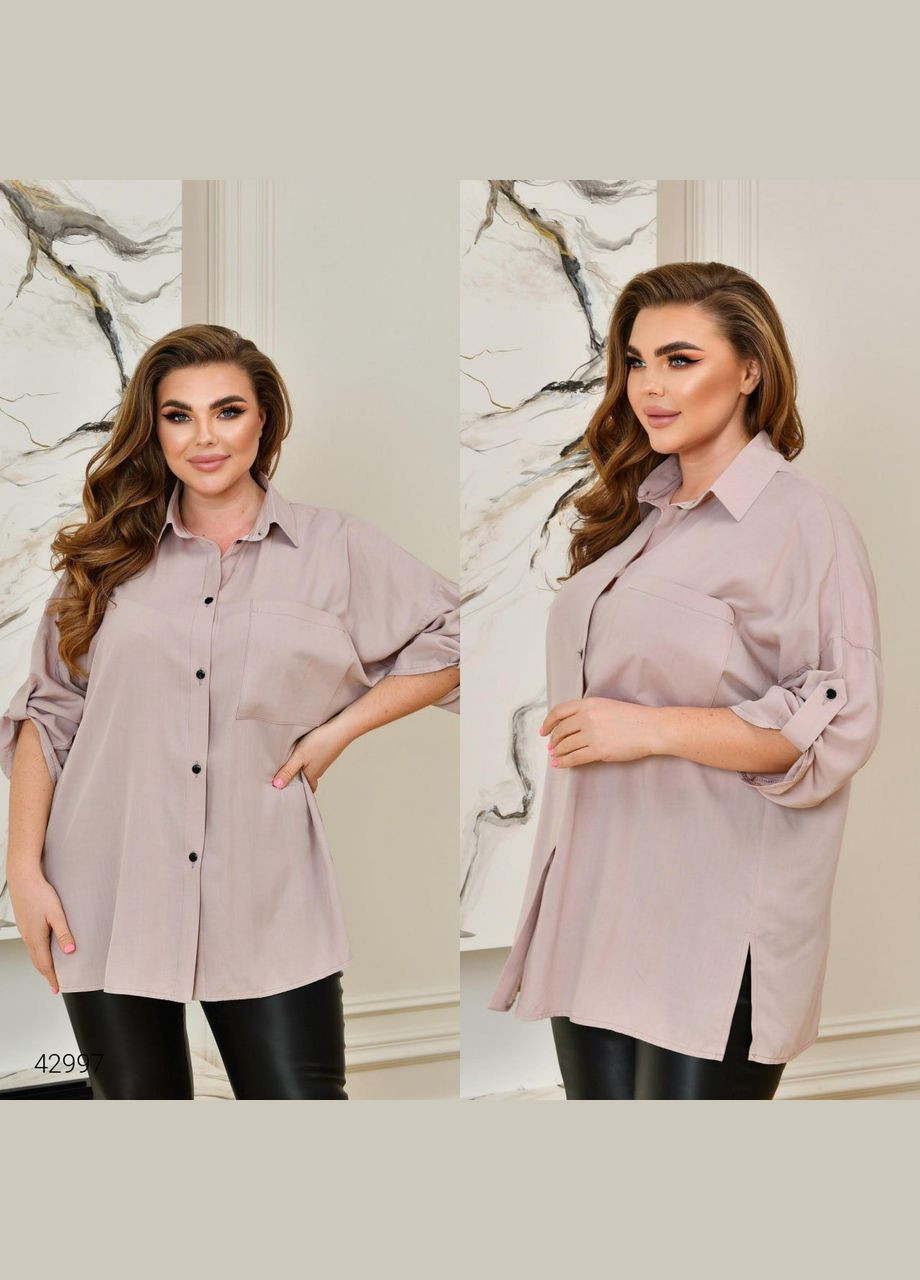 Бежевая повседневный рубашка Liton