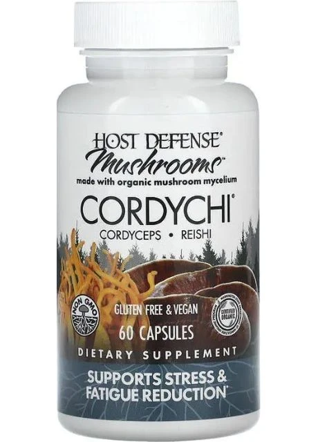 Кордицепс та рейші від стресу та втоми Cordychi 60 капс Fungi Perfecti (359473232)