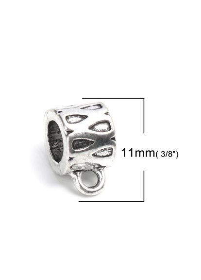 Бейл Тримач для кулона підвіски плямистий Античне срібло 11 мм x 6 мм Finding (316251189)