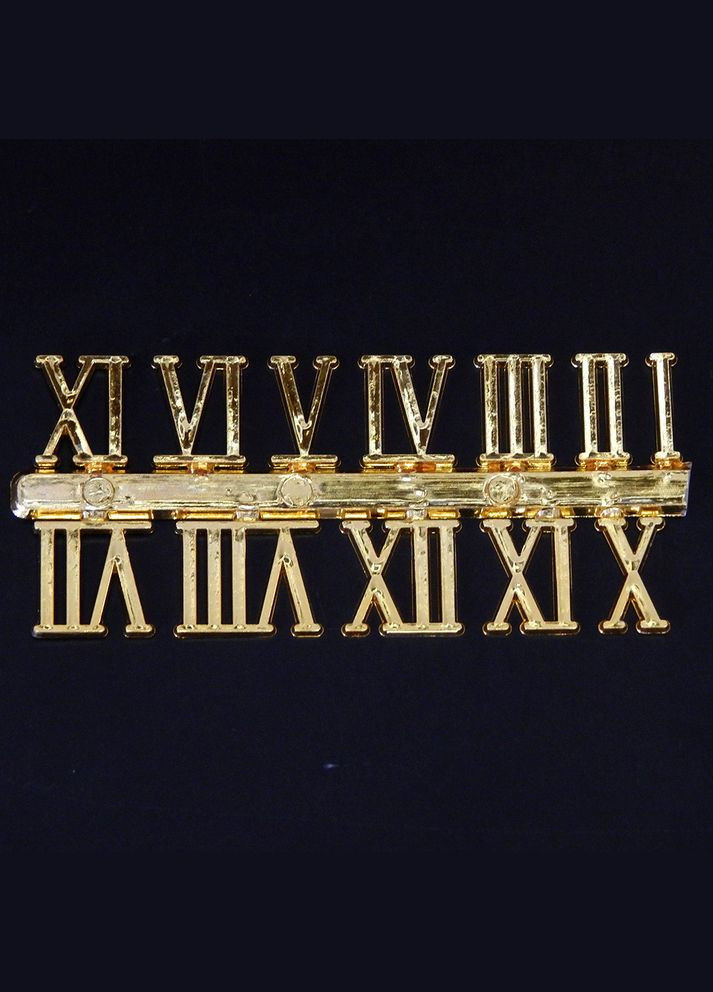 Цифры для циферблата 1,8 см, римские, золото No Brand (340484801)