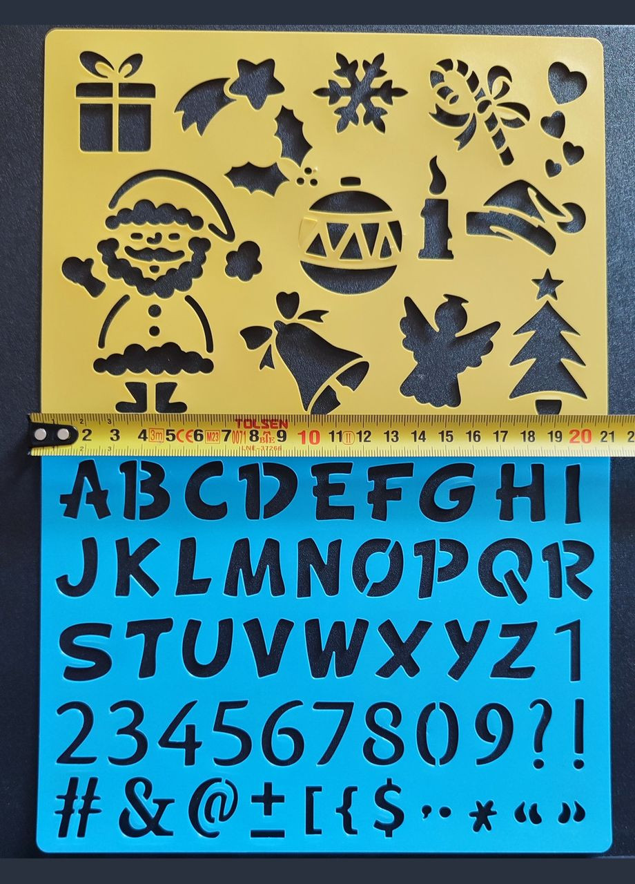 Комплект трафаретів багаторазових для малювання бодіарт No3132 15 х 21 см 2 шт. No Brand (322210971)