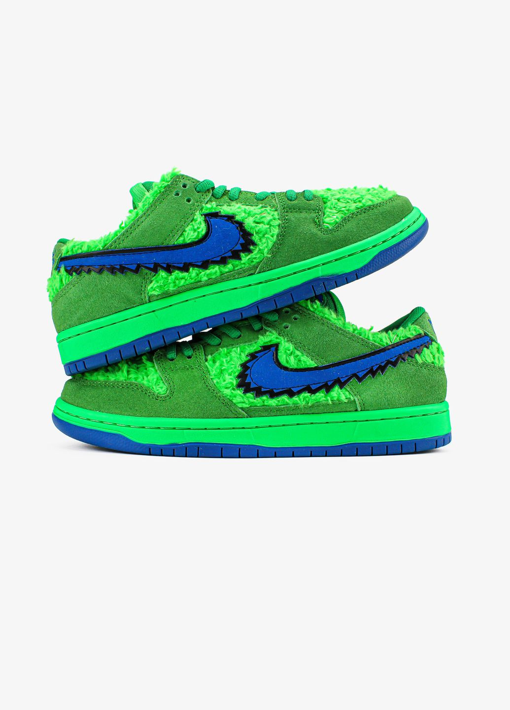 Кросівки жіночі і чоловічі Nike SB Dunk Low x Grateful Dead Bears green| Найк СБ Данк низькі зелені No Brand зелені всесезони (313653569)