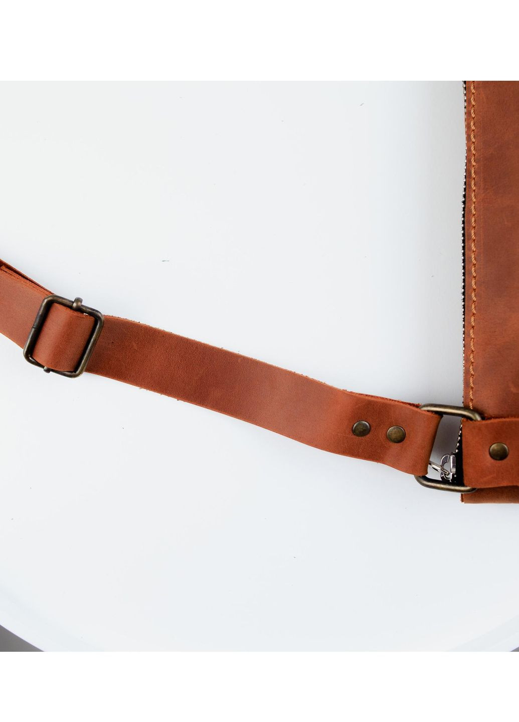 Кожаная сумка-мессенджер через плечо Vishnya (317574243)