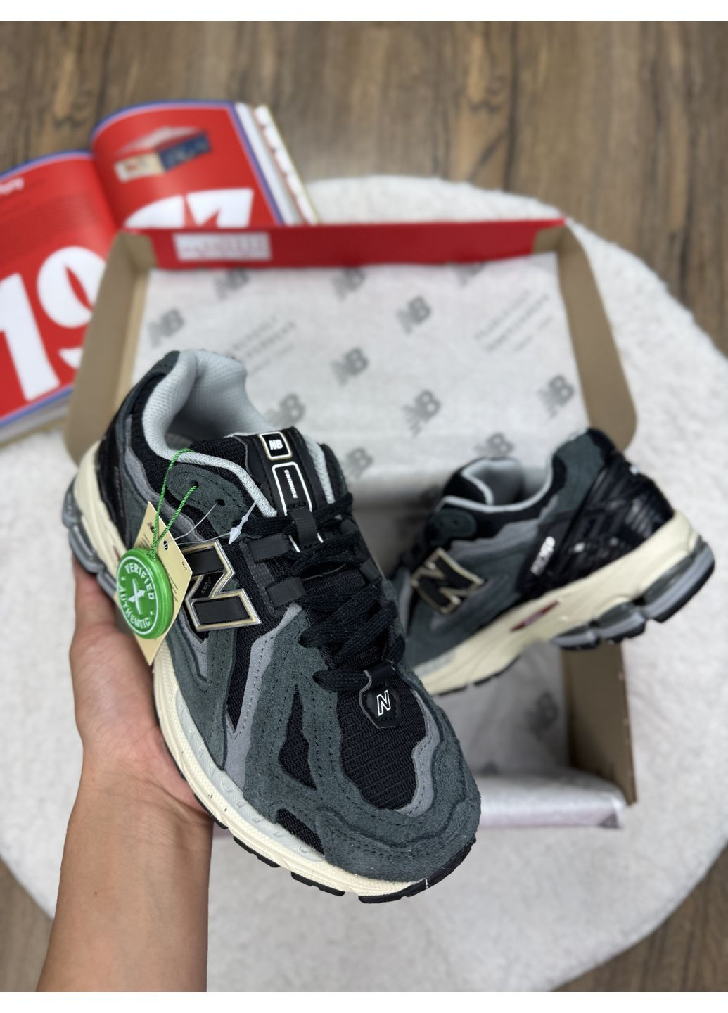 КРОССОВКИ ЖЕНСКИЕ NEW BALANCE 1906D PROTECTION PACK BLACK НЬЮ БЕЛАНС 1906D No Brand чёрные демисезоны (368858140)