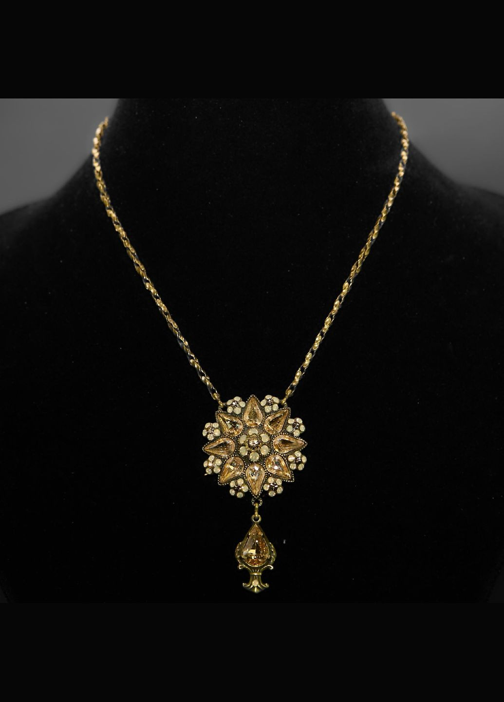 Кольє "Золоте Сяйво" з кристалами Swarovski Michal Negrin (346241945)