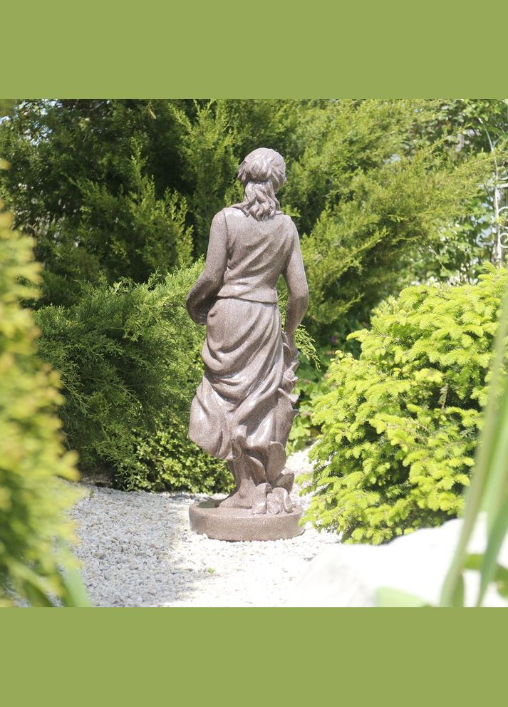 Садова фігура Богиня Весни червоний граніт 84х25х27 см (ССПГ120371 ) Гранд Презент (285720630)