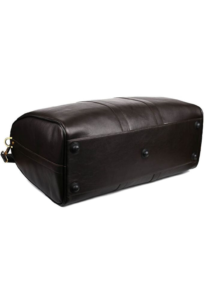 Велика шкіряна дорожня сумка 61 см GC-9551-4lx коричнева Наппа TARWA (368540866)