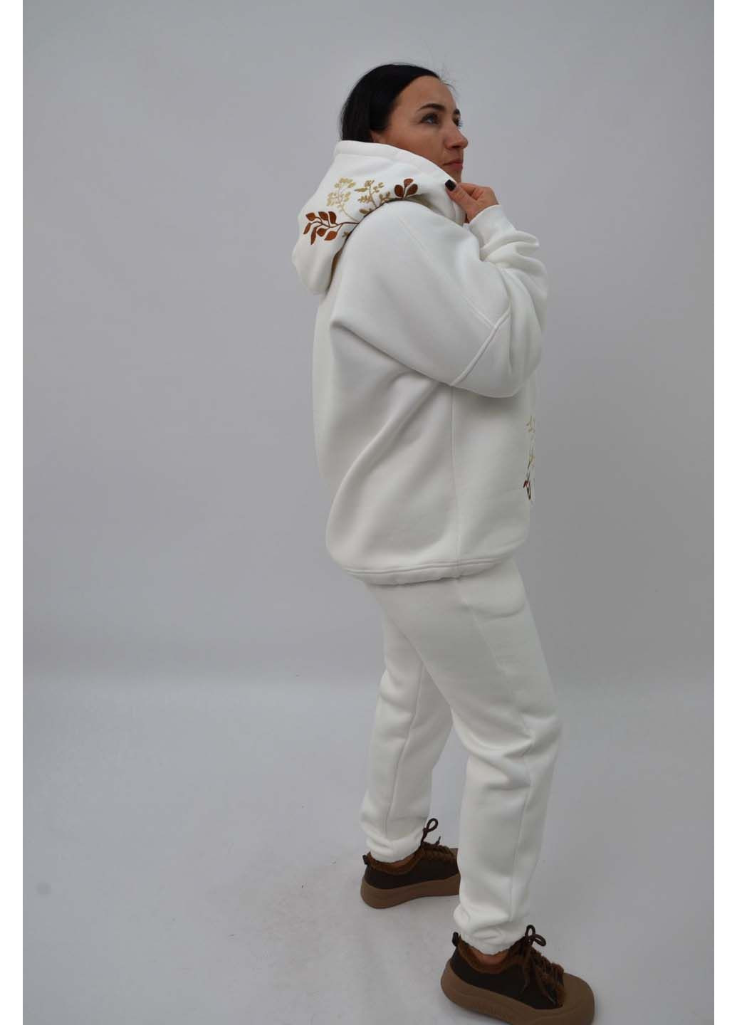 Худи футер на флисе с вышивкой BeART Гілочки (370149734)