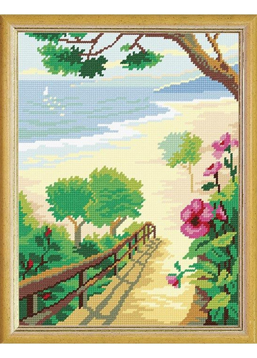 Набір для вишивання хрестиком Спуск до моря Zweigart Madeira муліне 24х32 см No Brand (333165687)