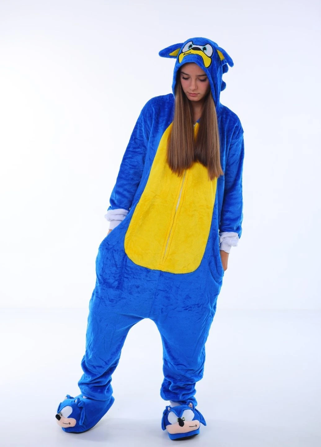 Кигуруми с персонажем Соник женское на молнии (1099) My Kigu (358887730)