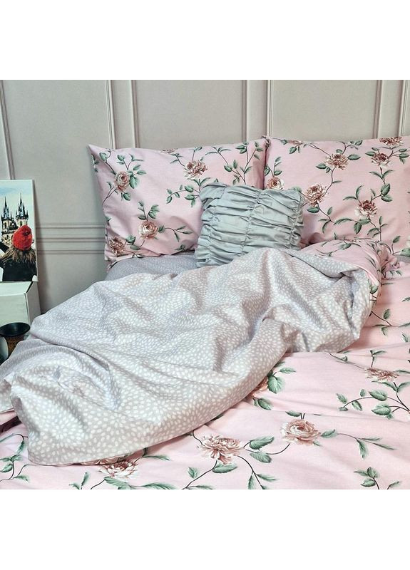 Постельное белье Розарий Сатин Семейное 560710-4 MERISET (363131828)