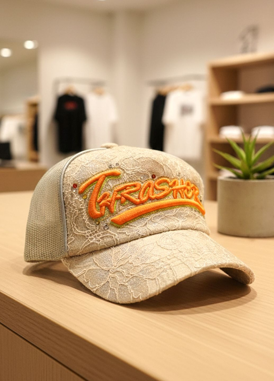 Кепка женская с сеткой Бежевый Number Nine (364315600)