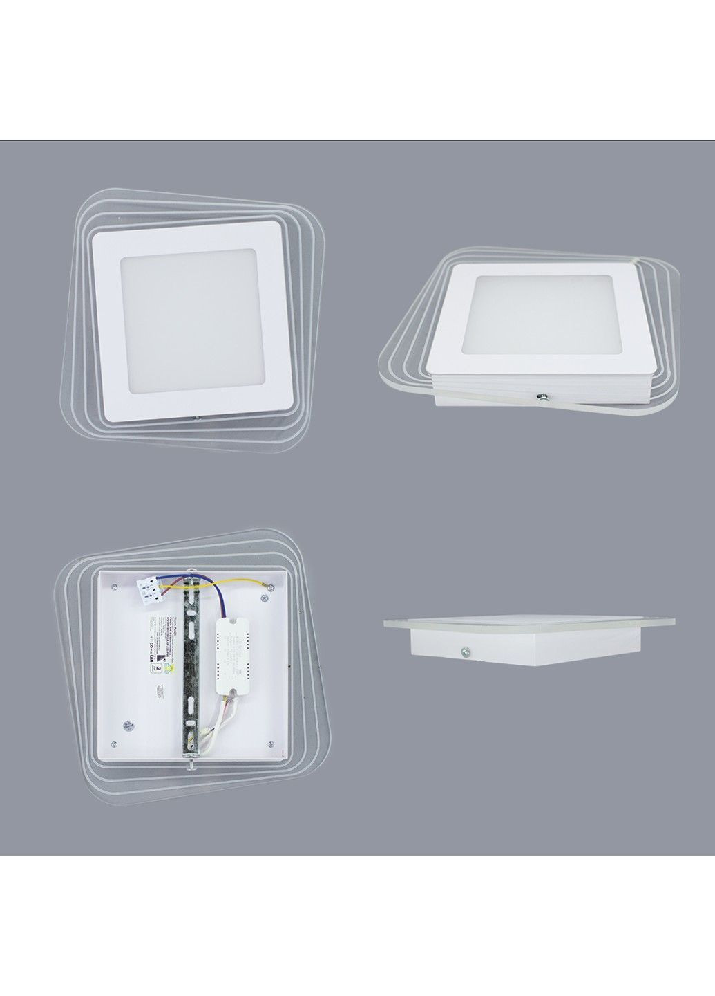 Світильник керований світлодіодний PLAZA S 30 Вт 290х290х45 мм Білий ESLLSE (365446790)