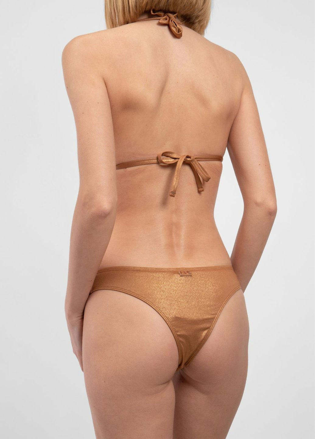 Золотой летний купальник EA7