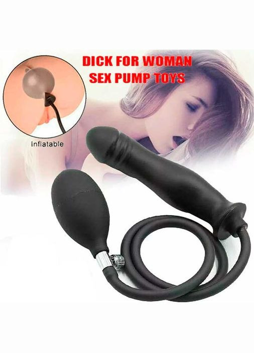 Надувной анальный расширитель Фалос 3,3 см - 5,3 см - Анальные игрушки. No Brand (322615334)