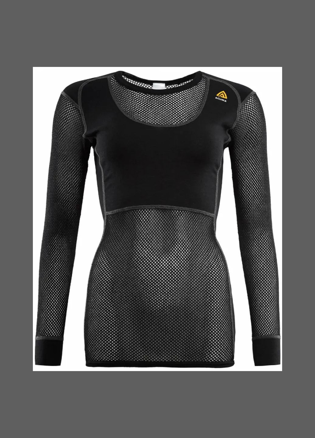 Термокофта W WoolNet 120 Crew Neck Jet Black Aclima (317663985)