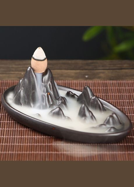 Керамічна підставка для пахощів + 5 арома-конусів "Мікс" No Brand (298573628)