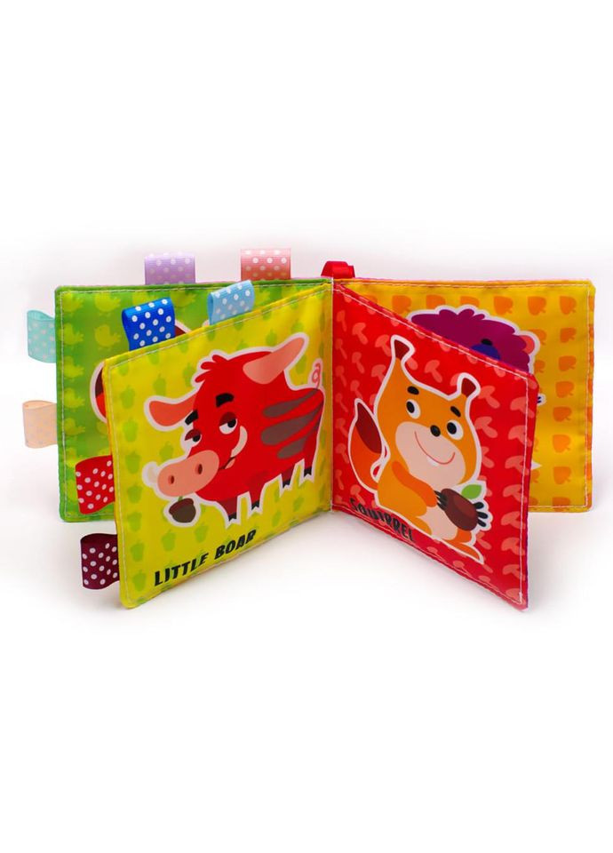 Развивающая мягкая книга "Песик Гав-Гав" 823451, 8 рисунков No Brand (330605522)