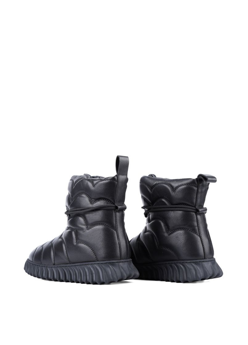 Зимние женские ботинки 2358-3 черная кожа Attizzare