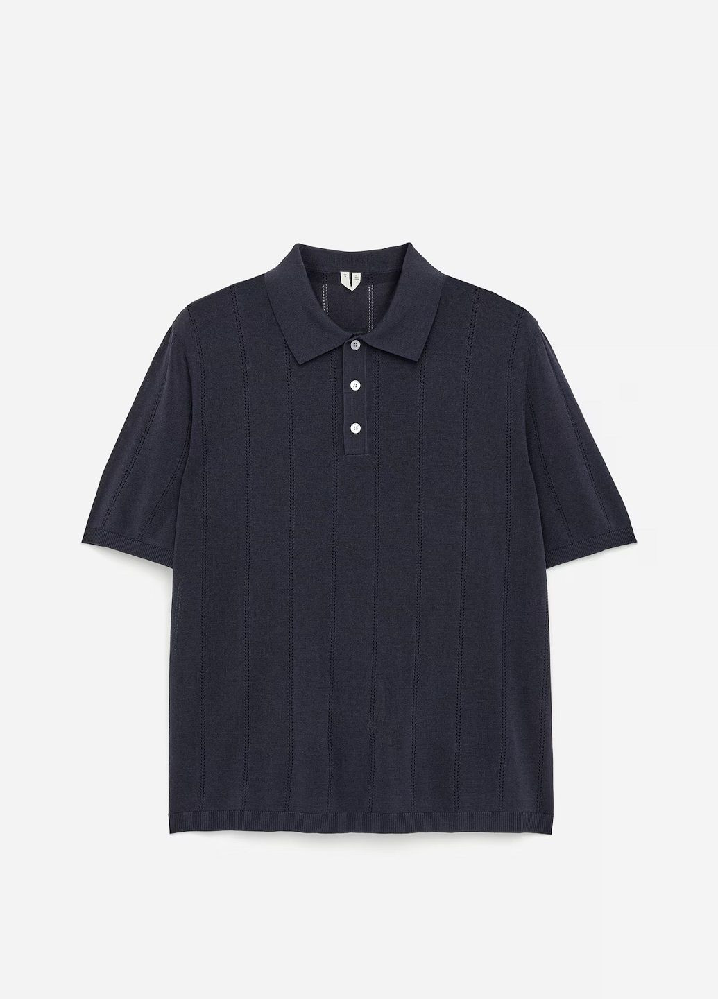 Темно-синяя футболка-поло для мужчин Arket