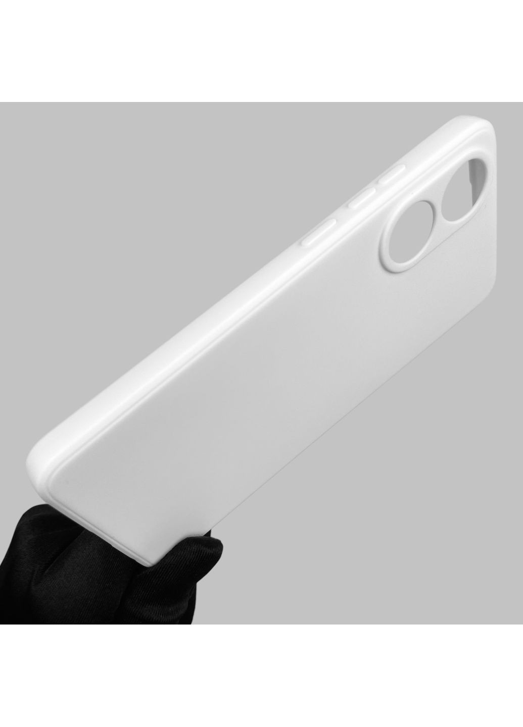 Чохол для A78 4G однотонний з квадратними гранями із захистом камери на оппо а78 4г білий Oppo (366019143)