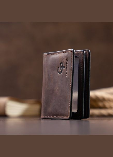 Кожаная обложка на права тёмно-коричневого цвета 221120 Grande Pelle (303831551)