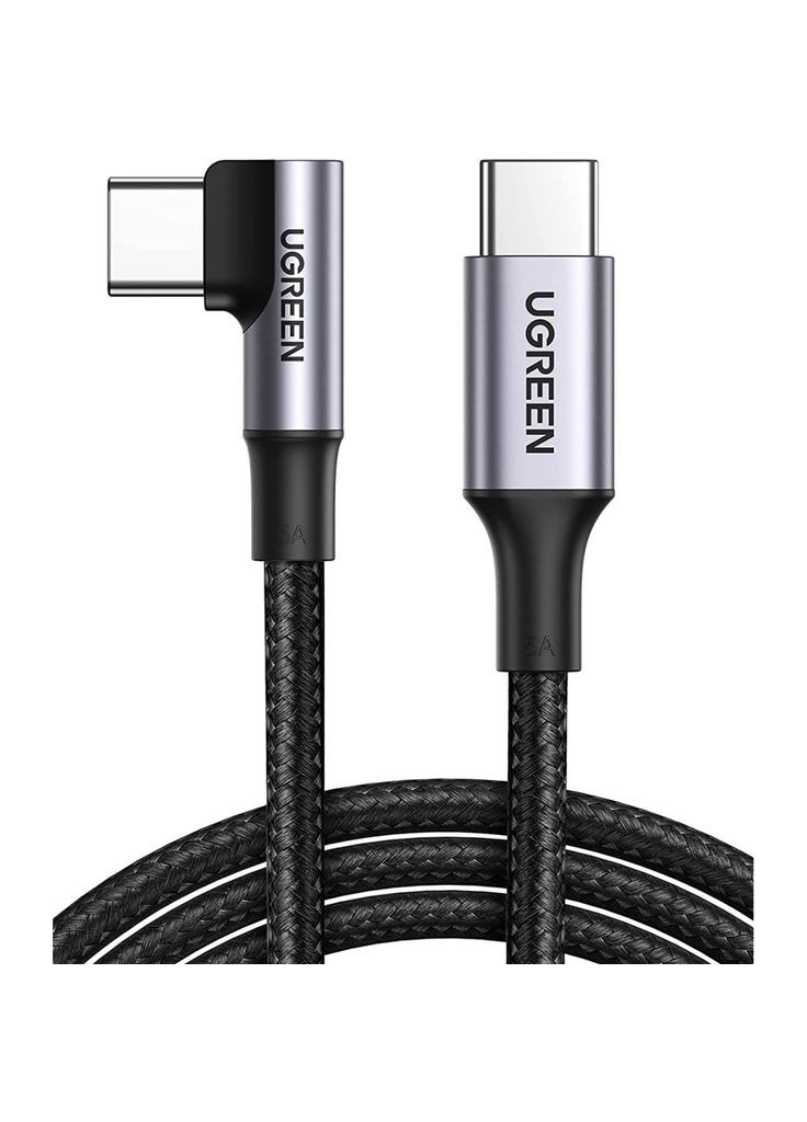 Дата кабеля USB-C 2.0 to USB-C 3.0m 90° corner US334 (m497354) Ugreen USB-C 2.0 to USB-C 3.0m 90° corner US334 black (367071468)