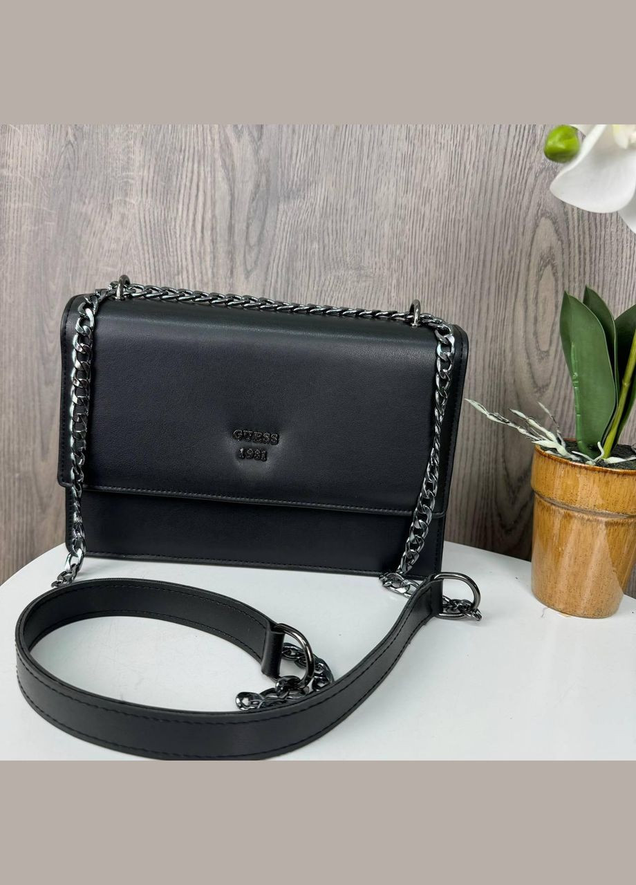 Стильна міні сумочка клатч на плече з екошкіри з чорним ланцюжком (sku_1480) No Brand (330575795)