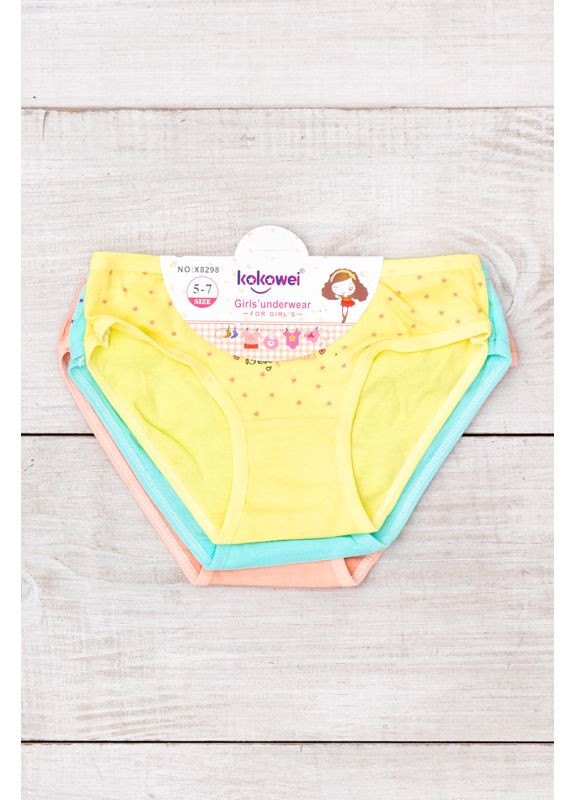 Комплект трусиков для девочки (3шт.) с принтом (p-18108) Носи своє (368850417)