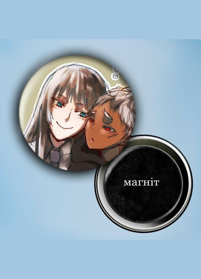 Фотомагніт (магніт на холодильник) Аніме Колекція Джюнд Іто #0008 56 мм чорний No Brand (309153306)