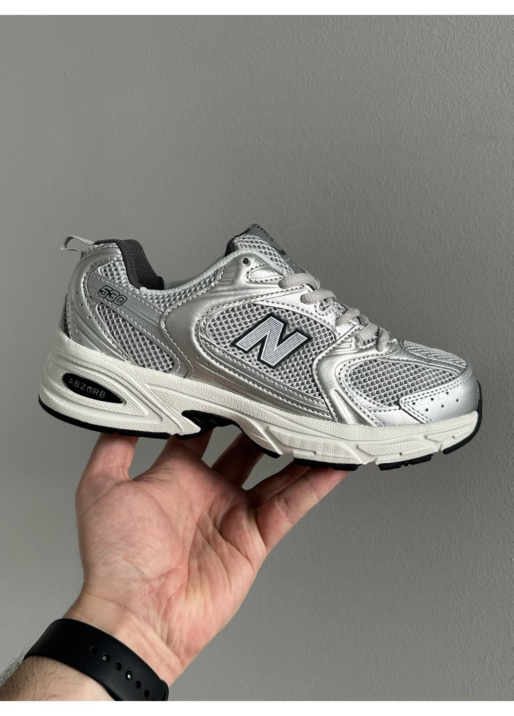 Сірі Осінні кросівки чоловічі new balance 530 grey matter silver metallic нью беланс 530 No Brand