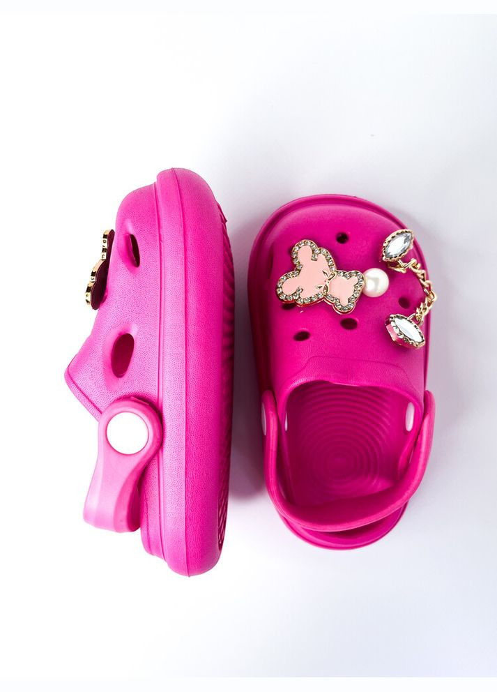 Детские кроксы сабо 19 г 12,8 см розовый артикул Ш158 ВВТ (295376123)