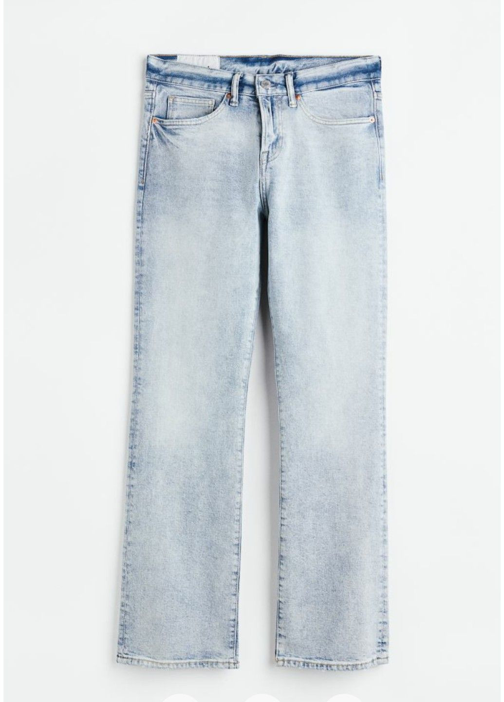 Чоловічі завужені джинси кльош Н&М (56019) W33 L32 Блакитні H&M (289797869)