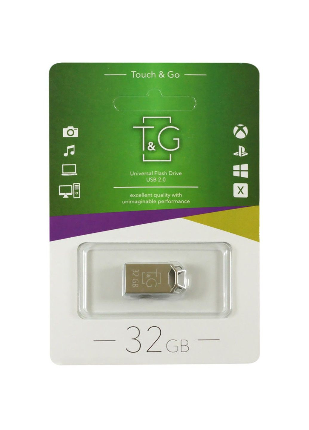 Флеш-драйв USB Flash Drive 110 Metal Series 32GB T&G (294724955)
