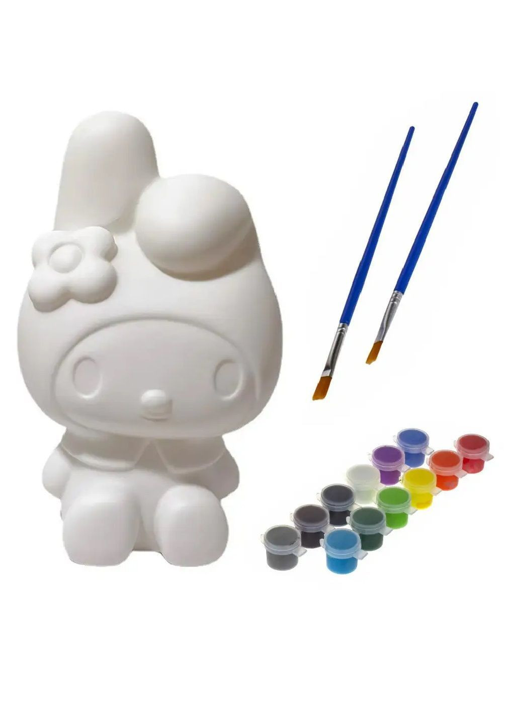 Детский набор для творчества рукоделия раскраски гипсовой фигурки копилки 16 см с красками 12 цветов (481894-Prob) Мелоди Unbranded (368237571)