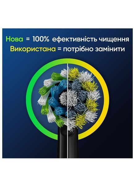 Насадки для електричної зубної щітки Pro Чорні, 2 шт Oral-B Cross Action (322784975)