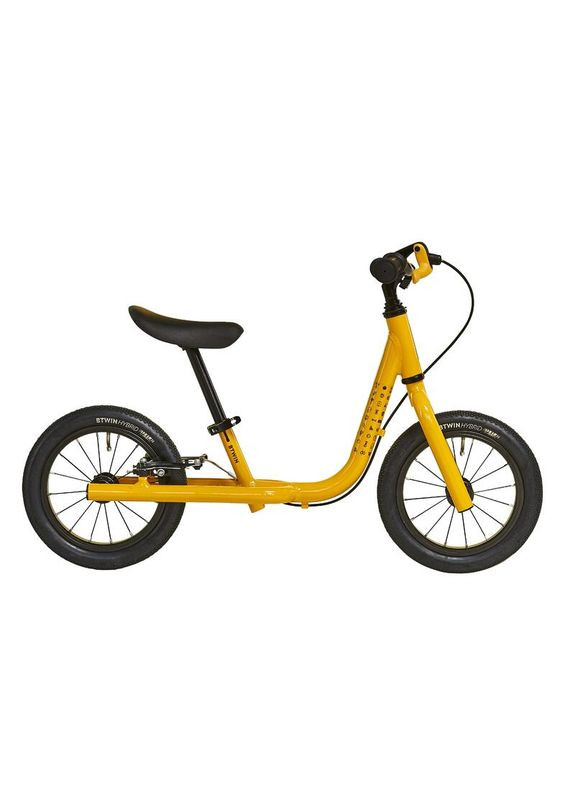 Біговел Алюмінієвий RUNRIDE 900 від 2 до 5 років (від 85 до 105 см) з Ручним Гальмом Помаранчевий B'TWIN (335052699)