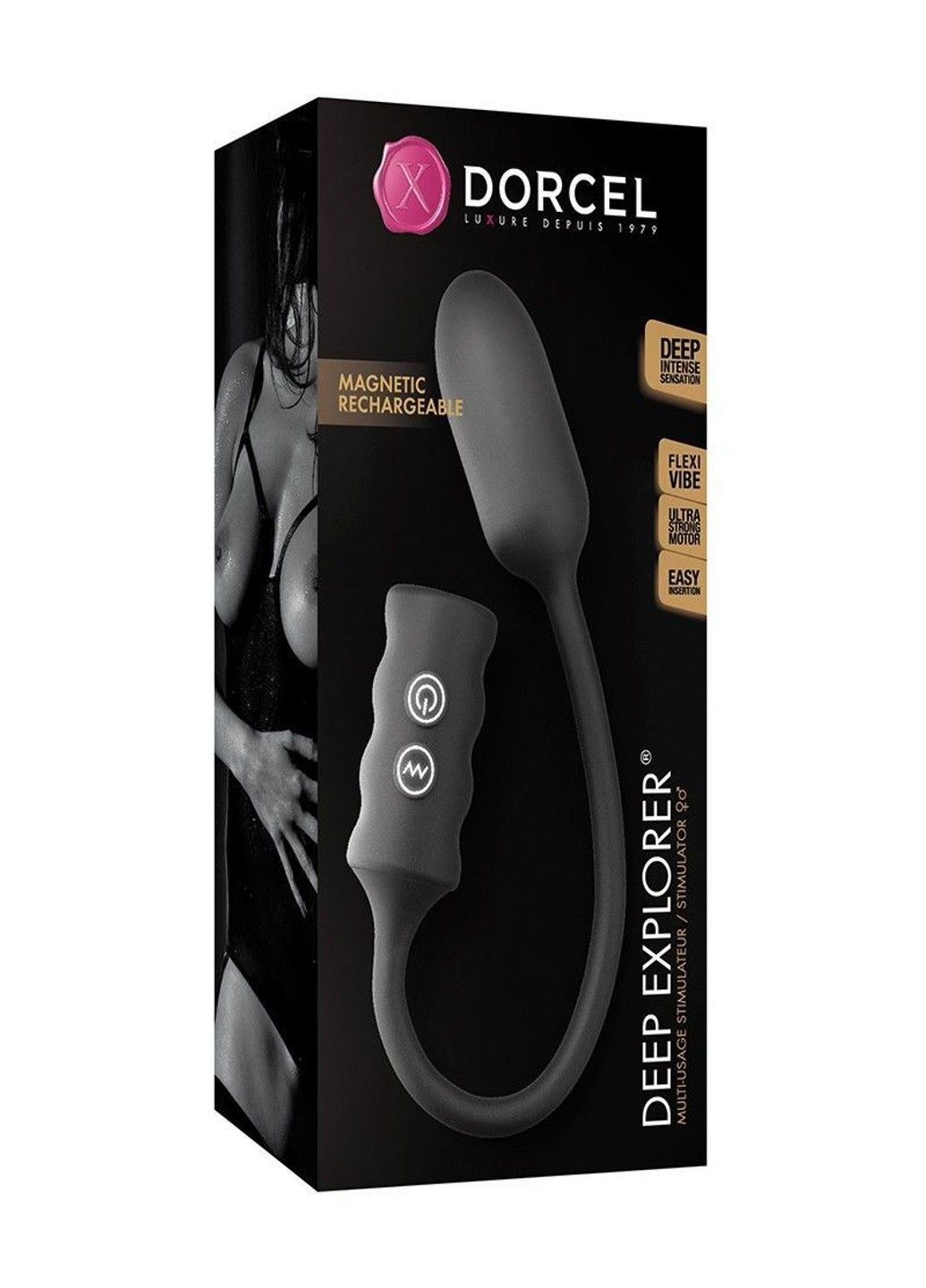 Виброяйцо Deep Explorer, подходит для вагинальной и анальной стимуляции, мощное Dorcel (316027910)