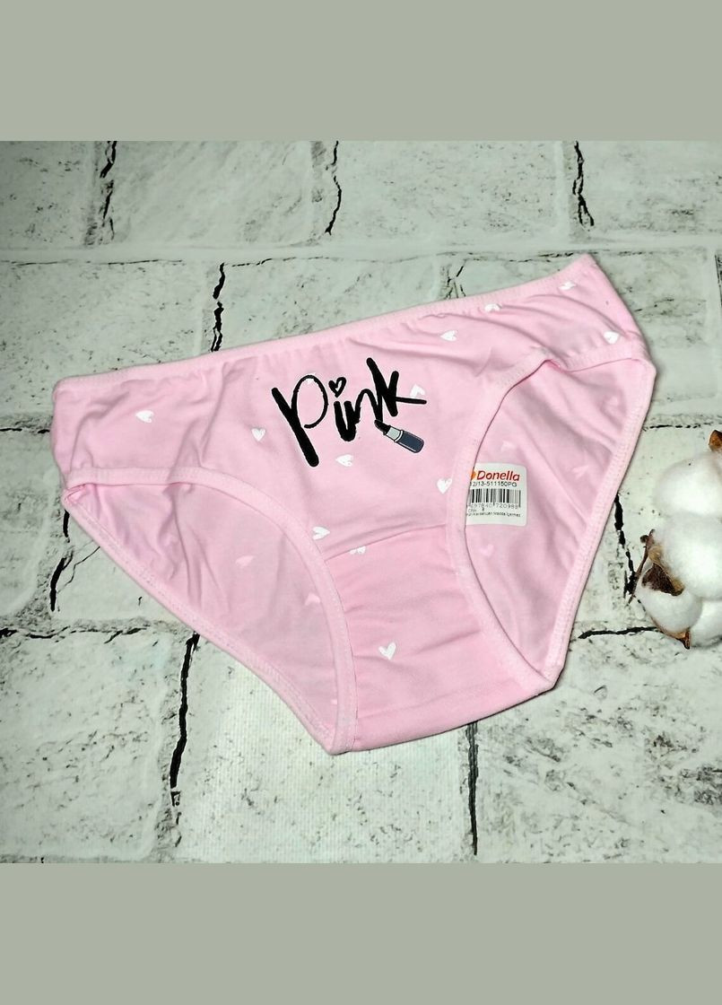 Трусики дитячі для дівчинки від 12 до 13 років Pink донелла труси підліткові нижня білизна Donella (328925427)
