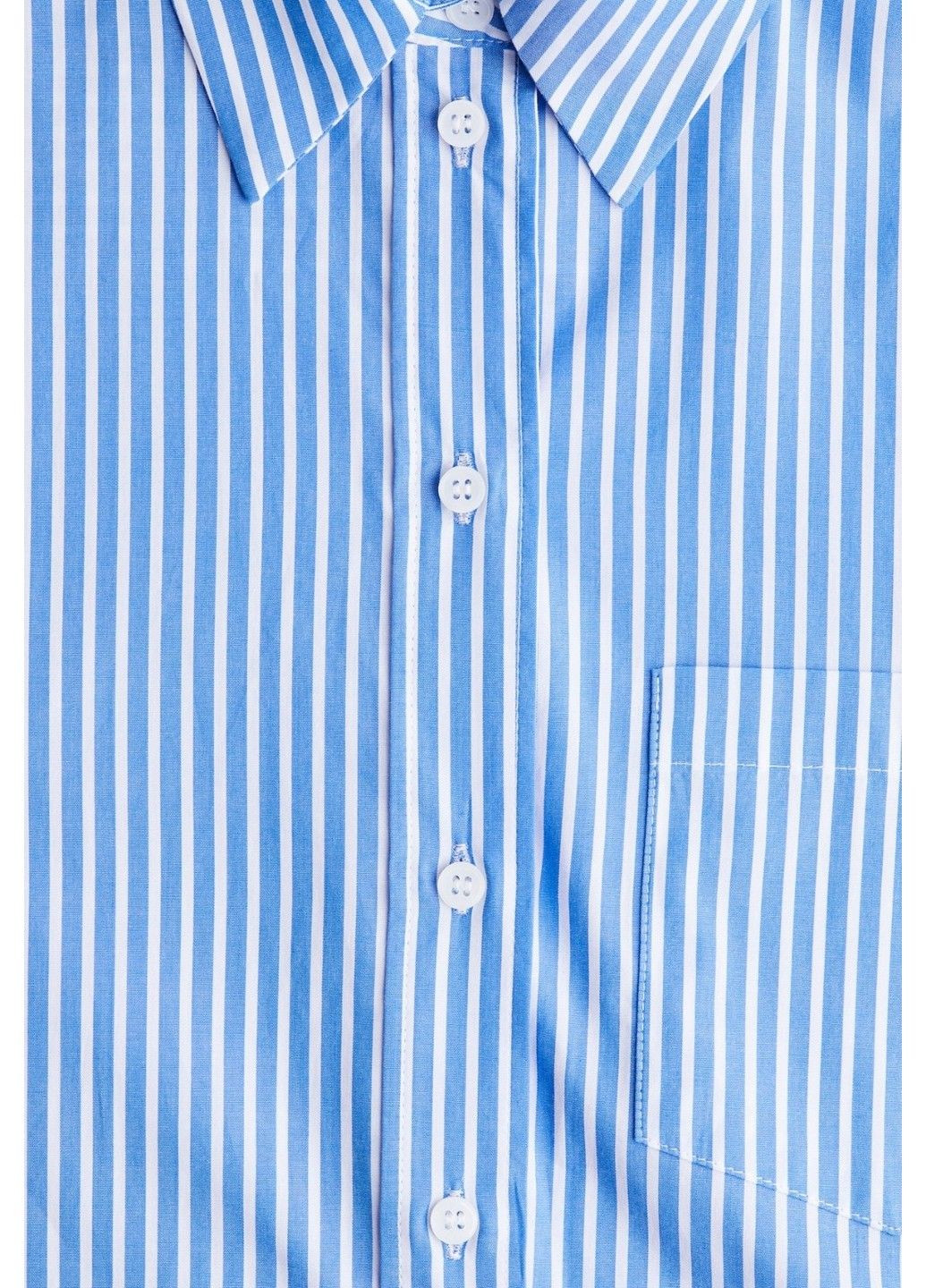 Жіноча сорочка оверсайз Н&М (58485) XS Синя H&M (355797462)