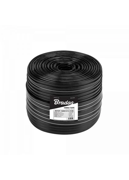 Капельная лента 16/8mil/1.5л/ч, 10см, HIRRO TAPE, 100м, DSTHT 16081510-0100 Bradas (389448690)