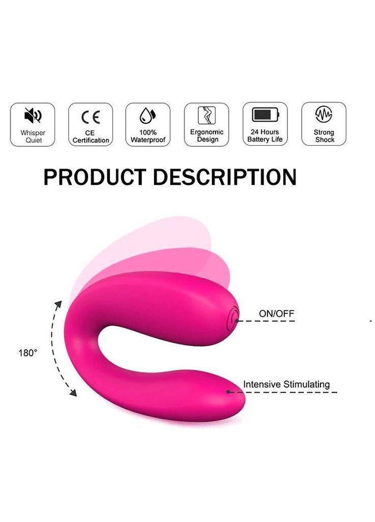 Вибратор для двойной стимуляции Arch of Pleasure No Brand (339865111)