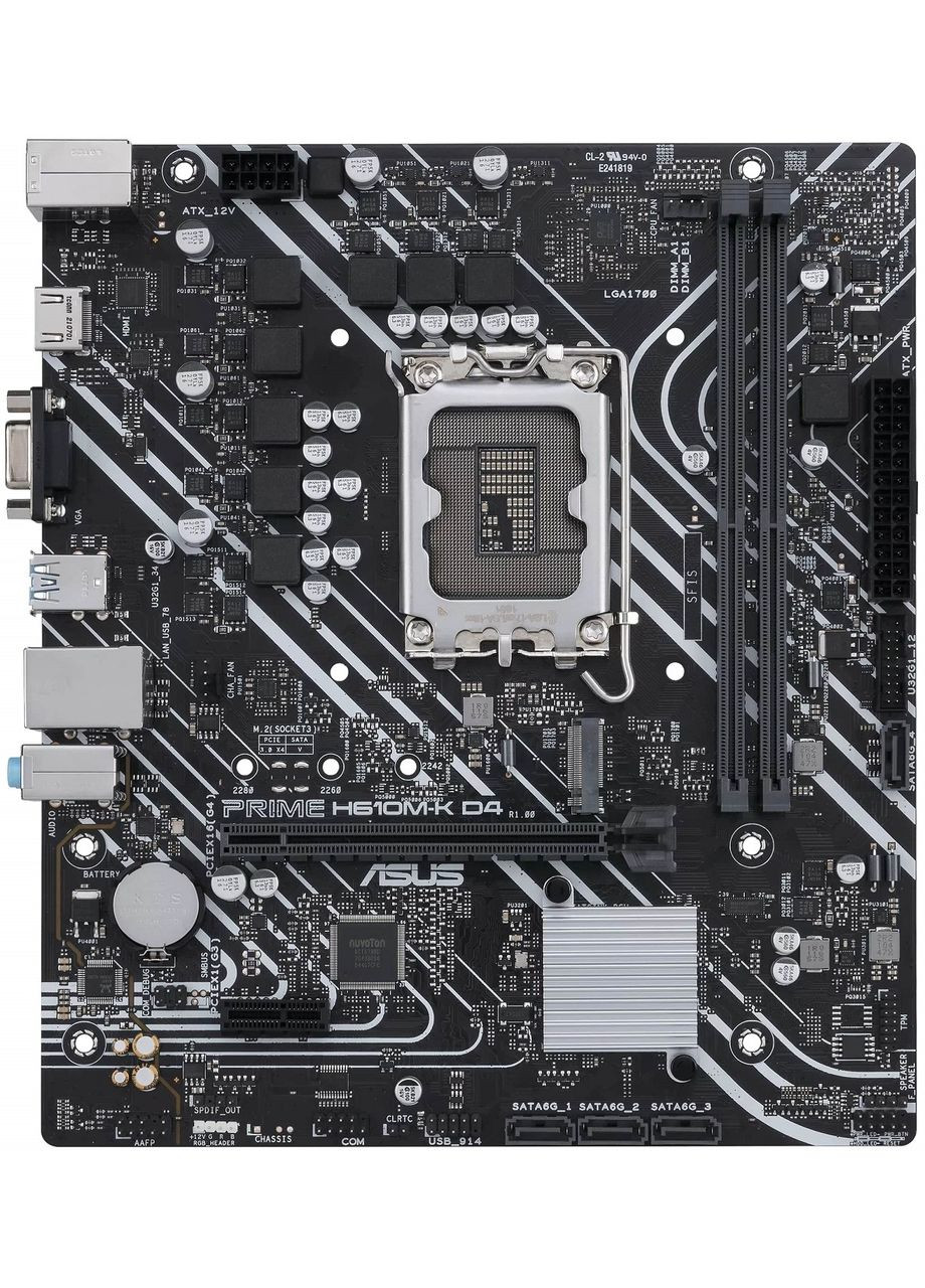 Материнська плата PRIME H610M-K D4 s1700 H610 2xDDR4 M.2 HDMI-VGA mATX Asus (316796102)