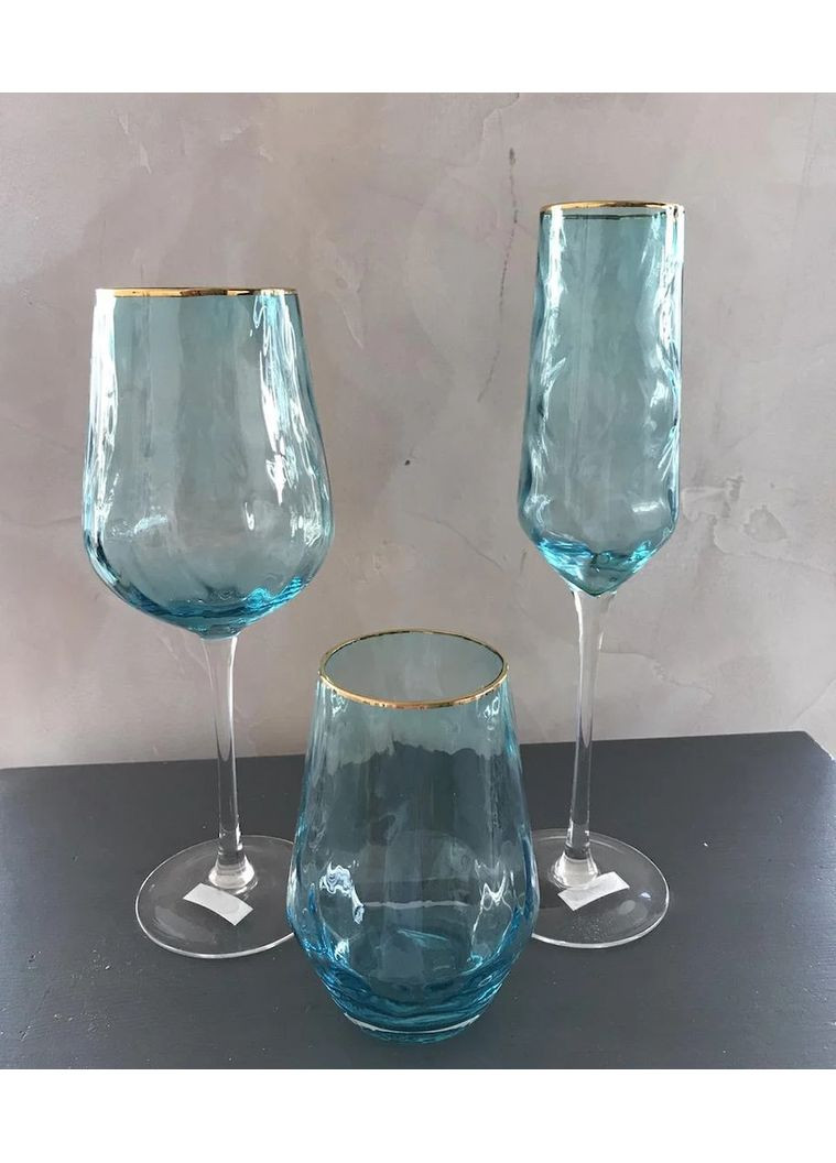 Бокал для шампанського Блакитна хвиля ML-01 275 мл Olens (348168737)