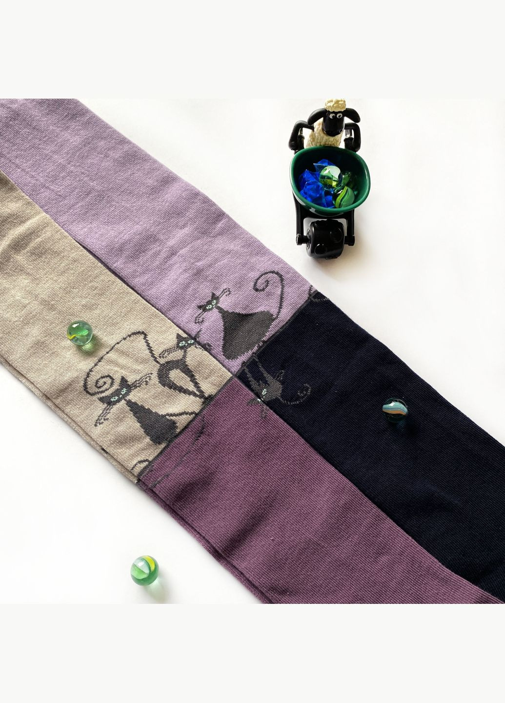 Детские колготки. Кицюни. Размер 20, рост (128-134 см). Цвет: Тёмно-синий. Крокус (338427382)