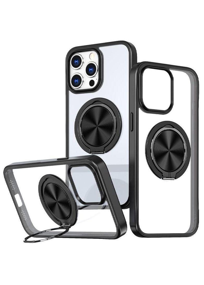 TPU+PC чехол с магнитом и кольцом для Apple iPhone 13 Pro (6.1") Epik (304028970)